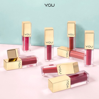 Y.O.U Rouge Velvet Matte Lip Cream วาย โอ ยู ลิปสติก เนื้อแมท บางเบา ติดทนนาน ไม่ติดแมส