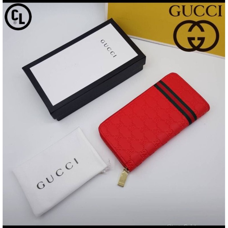 gg-กระเป๋าสตางค์ใบยาว-สไตล์gucci-กุชชี่เกรดพรีเมี่ยม-กระเป๋าสตางค์แบบซิป-พร้อมกล่องแบรนด์