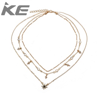 Trendy Jewelry Womens MultiStar Pendant Necklace Necklace for girls for women low price