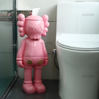 กล่องทิชชู่ กล่องกระดาษ กล่องใส่ทิชชู่ ตุ๊กตาkaws ตุ๊กตาเซรามิก ส่งฟรี