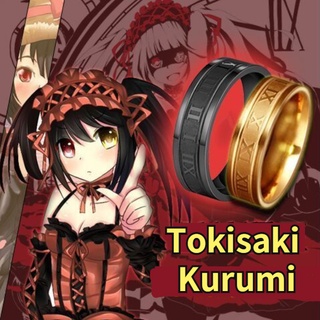 แหวนแฟชั่น อนิเมะ Tokisaki Kurumi ของ DATE A LIVE แหวนอนิเมะ cosplay คอสเพลย์ การออกแบบ