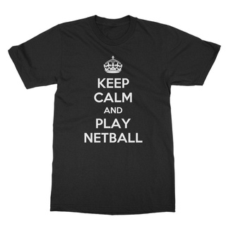【Hot】เสื้อยืด เสื้อกีฬา พิมพ์ลาย Keep Calm And Play Netball | เสื้อยืด สไตล์คลาสสิก สําหรับผู้ใหญ่