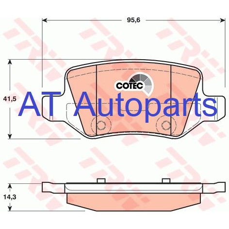 ผ้าเบรคหลัง-benz-a-class-w168-a170cdi-1-7d-1998-2001-gdb1481