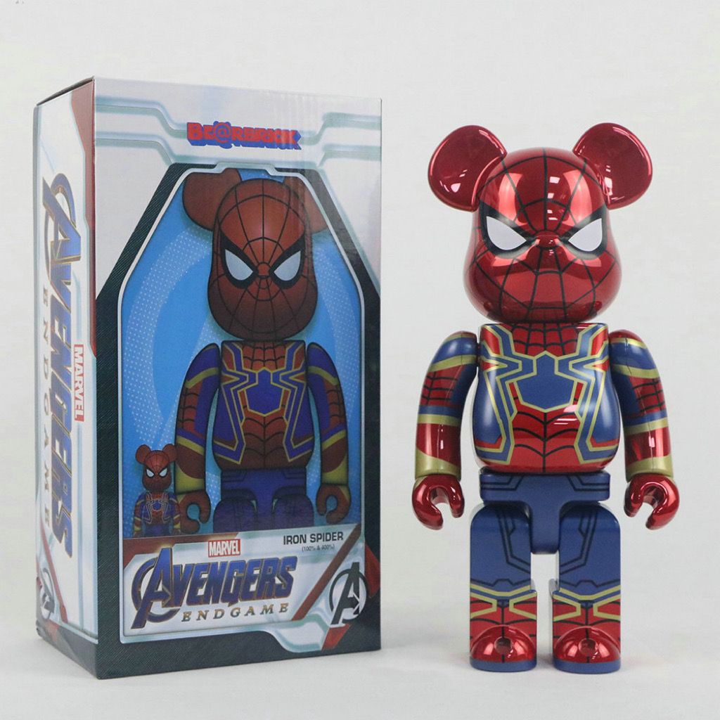 Ebay Bearbrick Ironman 400 BE@RBRICK Happy Kuji X Marvel Spiderman 