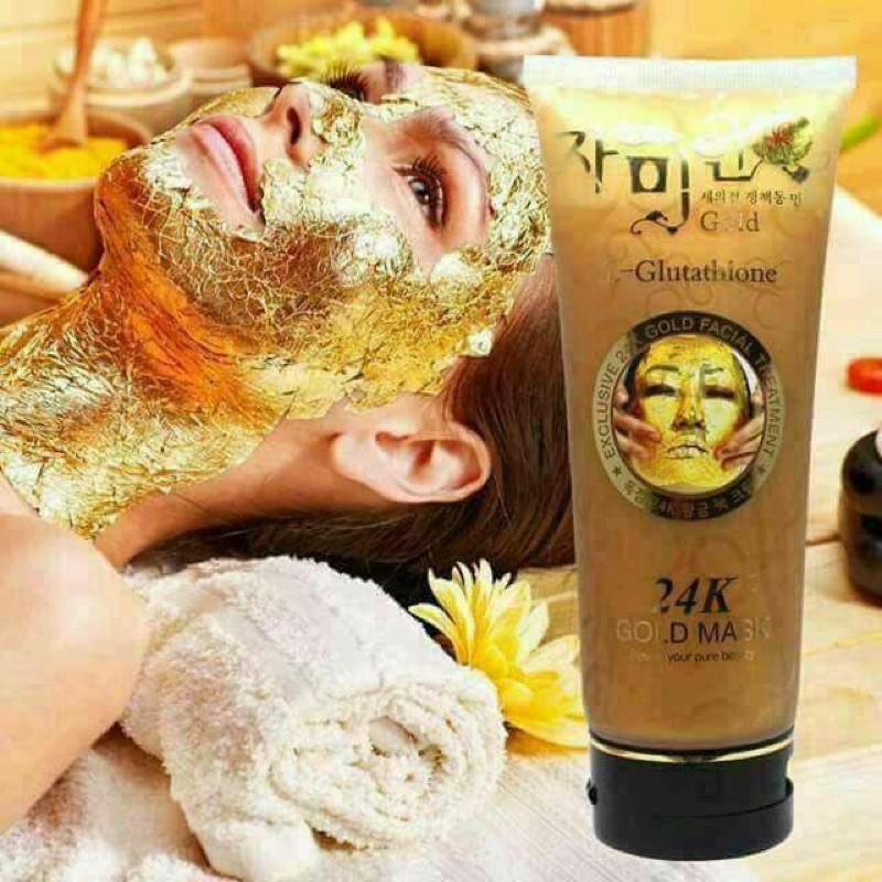 l glutathione gold mask 24K Korean 24K GOLD L-Glutathione Facial Anti-Aging Treatment Moisturizing 220ml | Best Price KSA 24K Korea Gold Silver Mask