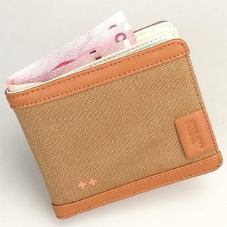 Fin 1 กระเป๋าสตางค์แคนวาส กระเป๋าเงิน Canvas Wallet Purse No. 2278