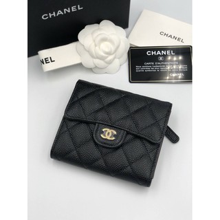 Newww chanel trifold wallet HL29 ghw Fullset