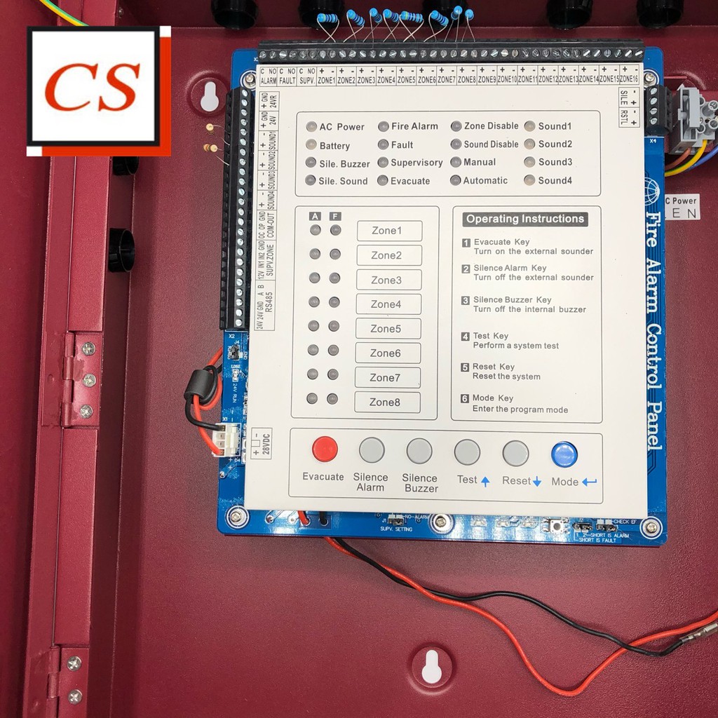Fire Alarm Control Panel ตู้ควบคุมระบบแจ้งเหตุเพลิงไหม้ 4Zone 8Zone ...