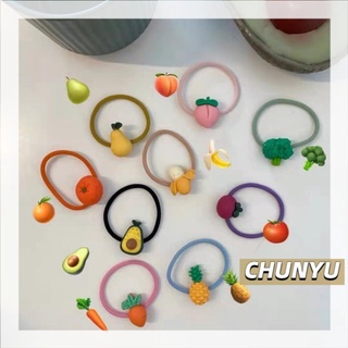 สินค้า CHUNYU ยางมัดผมรูปผลไม้ต่างๆ น่ารักปุ๊กปิ๊ก สไตล์เกาหลี  080