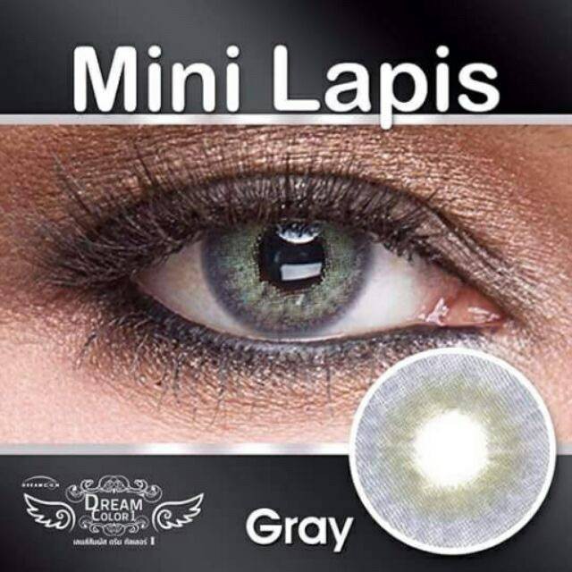 mini-lapis-gray-สีเทา-เทา-สายฝอ-ตาฝรั่ง-dream-color1-contact-lens-คอนแทคเลนส์-ค่าสายตา-สายตาสั้น-แฟชั่น-miszy-ฝาม่วง