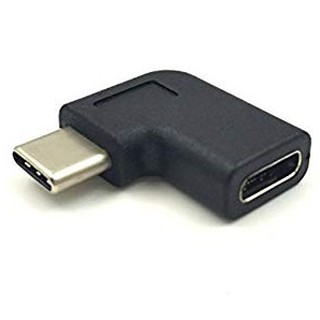 ข้องอ หัวชาร์จ USB type C งอ 90 องศา รูปตัวแอล หัวตัวผู้ ตัวเมีย แปลง USB 3.1 Type C Male To Female Adapter 90 L-Shaped