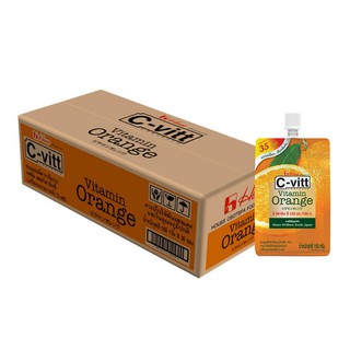 (ขายยกลัง) C-Vitt Jelly Vitamin Orange ซี-วิต ขนมเยลลี่คาราจีแนนน้ำรสส้ม 150 กรัม x 36 ซอง