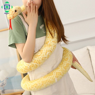 ของเล่นตุ๊กตางูจําลอง แบบนิ่ม 2 เมตร สําหรับตกแต่งบ้านผีสิง