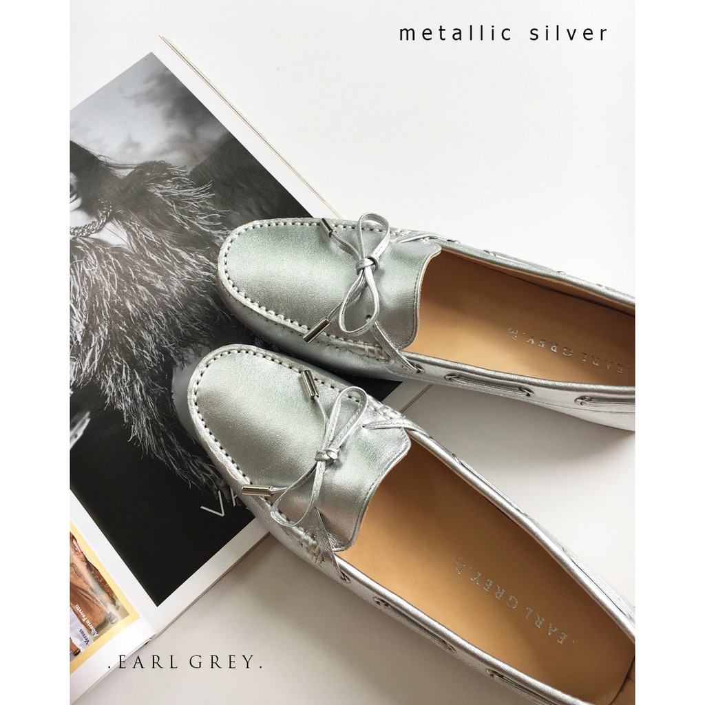 earl-grey-รองเท้าหนังแท้-tetley-series-in-silver