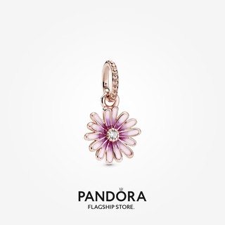 Pandora จี้ดอกเดซี่ ชุบทอง 14K สีโรสโกลด์