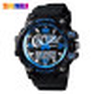 SKMEI Outdoor Sports Watch Men Women Fashion Dual Display Digital Wristwatch Outdoor 3 time Ladies Waterproof