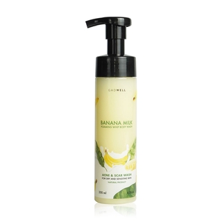 GADWELL Banana Milk Foamimng Whip Body Wash 200ml.