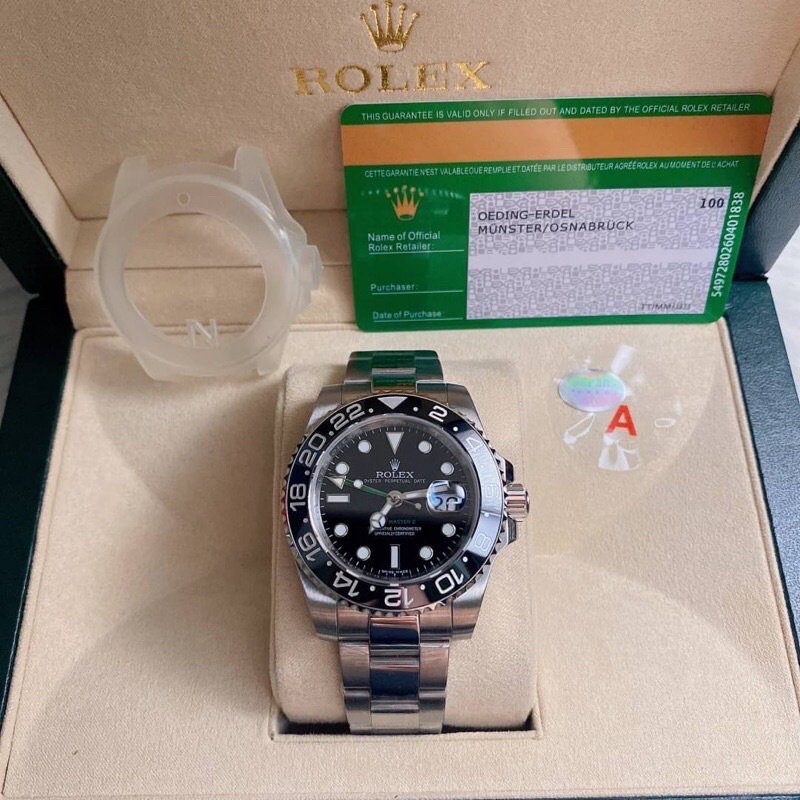 นาฬิกา-rolex-gmt-งาน-cc-เหมือนแท้ทุกจุด-งานเป๊ะ