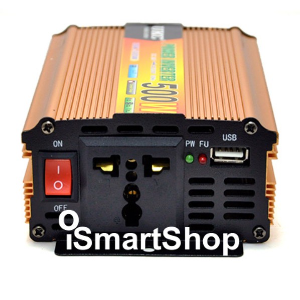 เครื่องแปลงไฟ-24vdc-เป็น-220-vac-car-inverter-500w