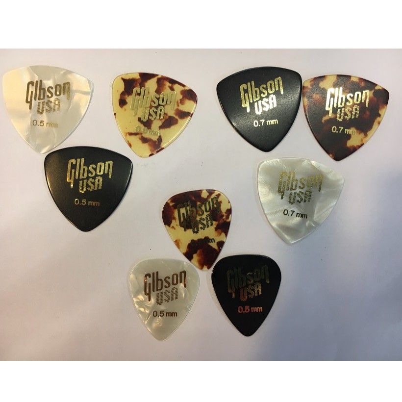 ภาพหน้าปกสินค้าปิ๊กกีตาร์ Gibson - FENDER - ibanez อย่างดีของแท้ ขนาด 0.46 0.5 0.73 มิลลิเมตร พร้อมส่ง ส่งเร็ว