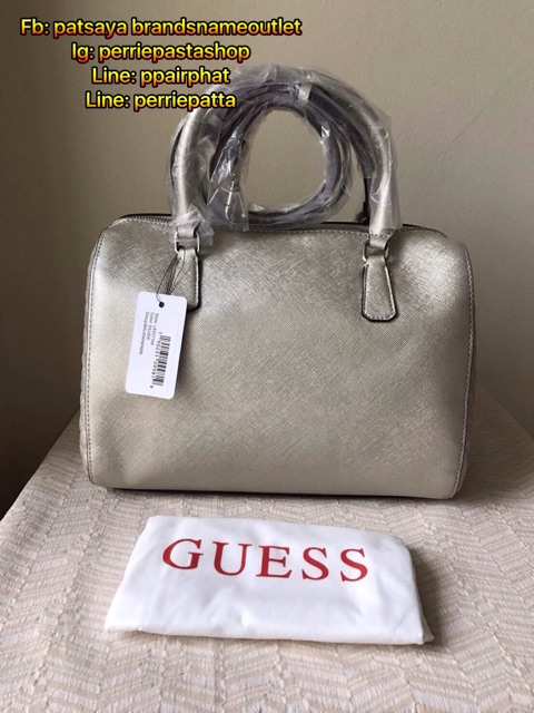 guess-ทรง-speedy-ของแท้มือหนึ่ง-ของใหม่มีถุงผ้า-หนัง-saffiano-สวยหรู-สายยาวปรับถอดได้