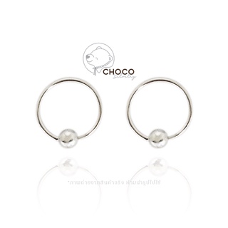 ภาพหน้าปกสินค้า(S925) ต่างหูเงินแท้ ต่างหูห่วง ตุ้มหูห่วง เงินแท้ Sterling Silver Hoop Earrings ซึ่งคุณอาจชอบสินค้านี้