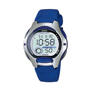 สินค้า Casio นาฬิกาข้อมือผู้หญิง สีน้ำเงิน สายเรซิน รุ่น LW-200,LW-200-2A,LW-200-2AVDF