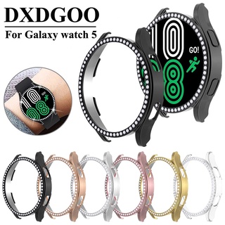 Dxgdoo เคสนาฬิกาข้อมือ ประดับเพชร คลาสสิก 46 มม. อุปกรณ์เสริม สําหรับ Samsung Galaxy Watch 5 44 มม. Watch 4 Galaxy Watch 5