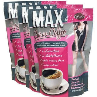 Signature กาแฟลดน้ำหนัก แอลคาร์นิทีน Max Curve Coffee ไม่มีน้ำตาล (3 กล่อง)