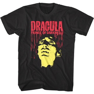 เสื้อยืดโอเวอร์ไซส์เสื้อยืดคอกลม พิมพ์ลายโปสเตอร์ภาพยนตร์ Dracula Prince Of Darkness Hammer Horror 50S สําหรับผู้ชายS-3X