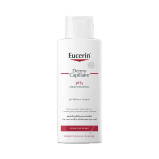 Eucerin DermoCapillaire pH5 MILD SHAMPOO SENSITIVE SCALP 250 ML (ยูเซอริน แชมพูสูตรอ่อนโยน บำรุงเส้นผม ลดผมขาดร่วง)