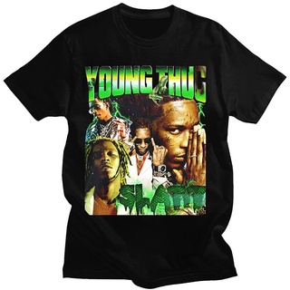เสื้อยืด ผ้าฝ้าย พิมพ์ลายกราฟฟิค Rapper Young Thug สไตล์ฮิปฮอป ฮาราจูกุ แฟชั่นฤดูร้อน สําหรับผู้ชาย และผู้หญิง