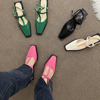สินค้า 🔥 เคลียร์สต๊อกราคาต่ำ 🔥 รองเท้าหนังแฟชั่นสไตล์เรโทรฝรั่งเศส หัวเหลี่ยม รองเท้าแมรี่เจน รองเท้าผู้หญิงใหม่