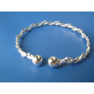 กำไลข้อมือ เคลือบเงินแท้ Hand made No.134