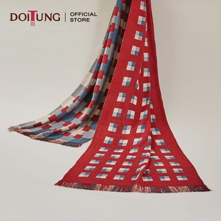 DoiTung Scarf - Chilli Pepper, Bamboo 100% (50x200 cm.) ผ้าพันคอ ทอมือ ใยไผ่ 100% ดอยตุง