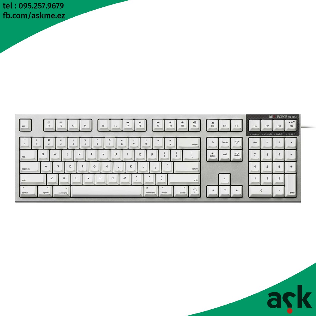 REALFORCE SA for Mac / R2SA-US3M-WH | Shopee Thailand