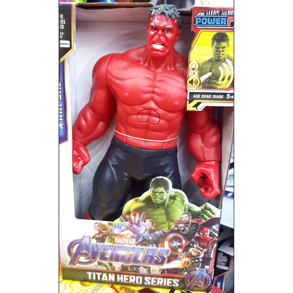 firstbuy-ของเล่นหุ่น-โมเดล-เดอะ-ฮัค-สีแดง-model-the-hulk-มีไฟ-เสียง-ขนาดสูง-25-ซม-ตัวแดง