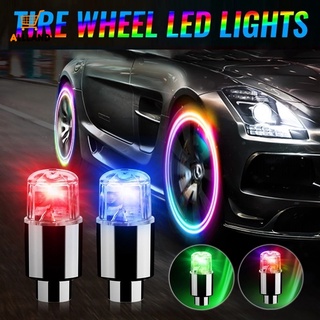 ไฟ LED รถจักรยานยนต์ จักรยาน / ไฟแฟลช รถยนต์ ไฟซี่ล้อ / ไฟตกแต่งฝาวาล์วล้อ กันน้ํา แบบสากล