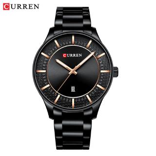 CURREN Men Watch Stainless Steel Classy Business Watches Male Auto Date Clock Fashion Quartz Wristwatch  masculino