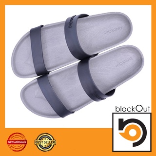🔰 BlackOut Comfy W 🔰 รองเท้าแตะ แตะสวม รองเท้ายางกันลื่น พื้นเทา