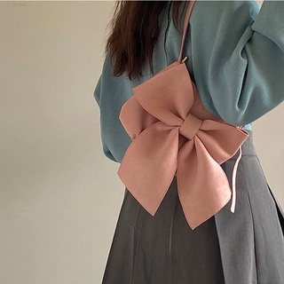 💥Hot sale🎊👜2022 niche new womens bag super sweet big bow one shoulder handbag underarm bag