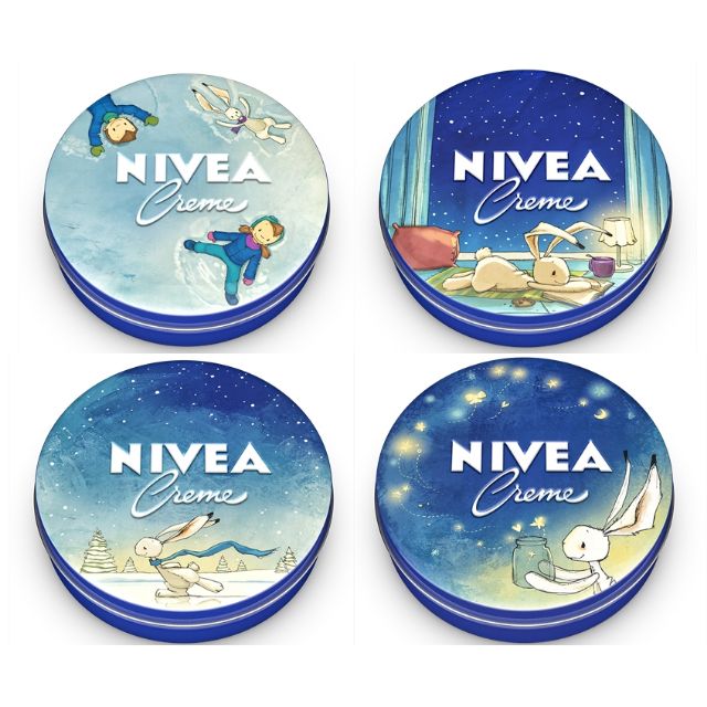 Nivea Crème Limited Edition รุ่นฝา Nivea Tales 60​ Ml.​ นีเวีย ตลับน้ำเงิน  | Shopee Thailand