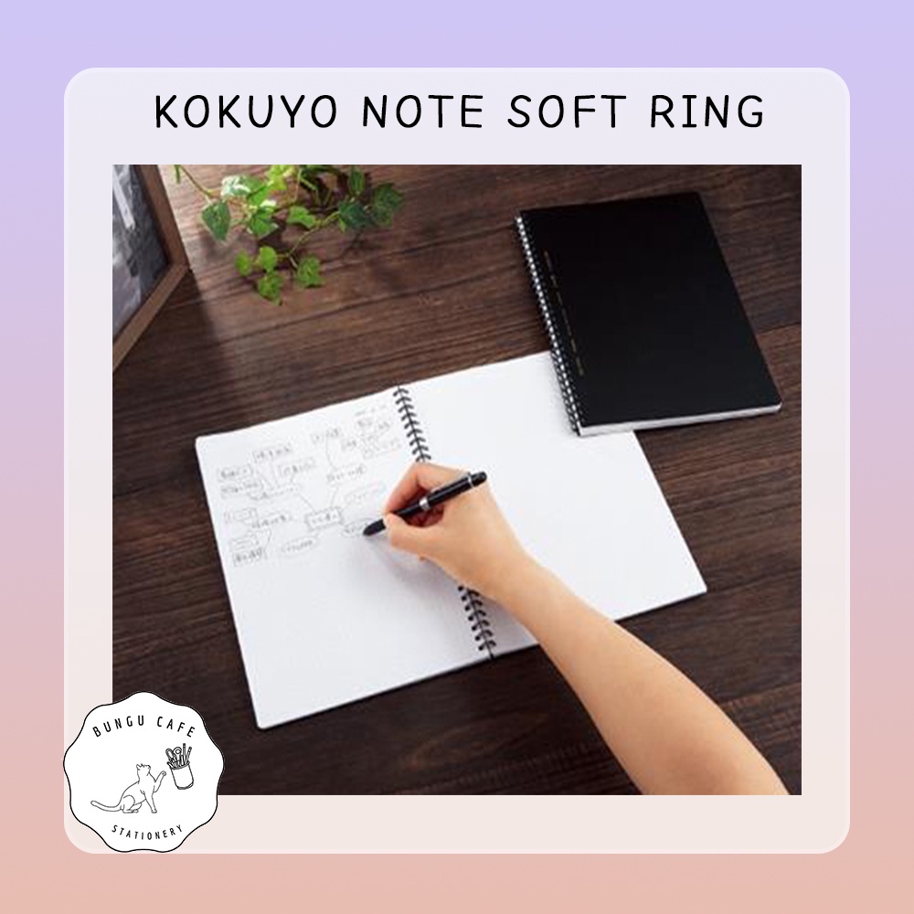 KOKUYO Soft Ring Stlye A5-B5 // โคคุโย่ สมุดโน๊ต ปก PP สันริมห่วงแบบ ...