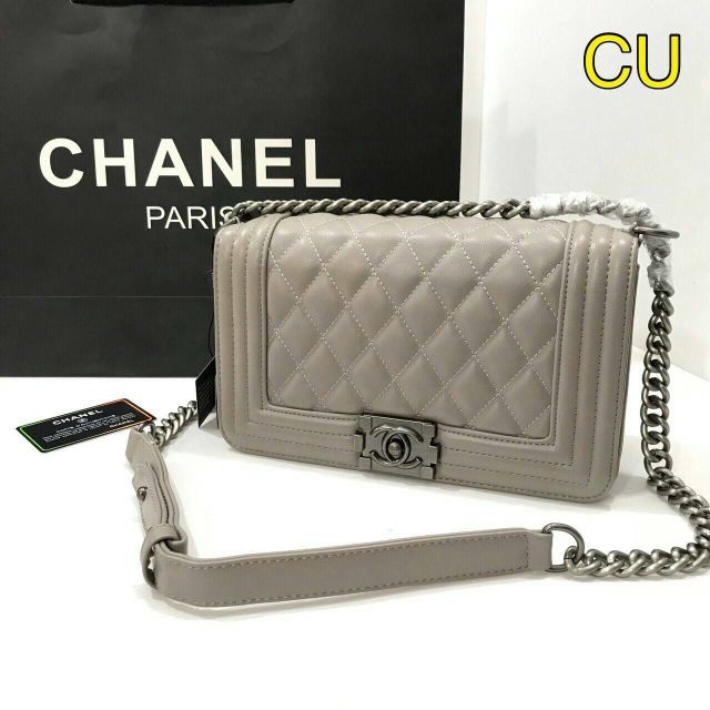 กระเป๋าสะพาย-chanel-boy-เกรดพรีเมี่ยม-ปั๊มทุกจุด