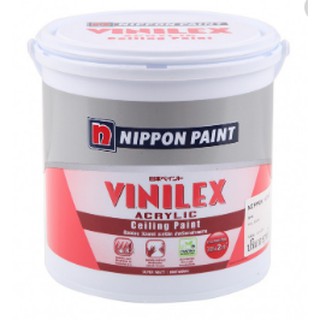 สินค้า สีทาฝ้า นิปปอนวินิเล็กซ์ Nippon Vinilex Ceiling Paint มี 2 เฉดสี สีควันบุหรี่ #T999 สีขาว#T777