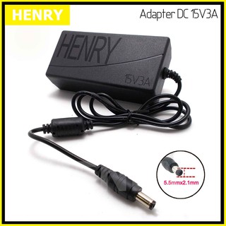 ภาพหน้าปกสินค้าHenry อะแดปเตอร์ DC 15V โวลท์ 3A แอมป์ เพาเวอร์ซัพพลาย 45 วัตต์ Adapter Switching Power Supply 220V AC to 15V DC 3A ที่เกี่ยวข้อง