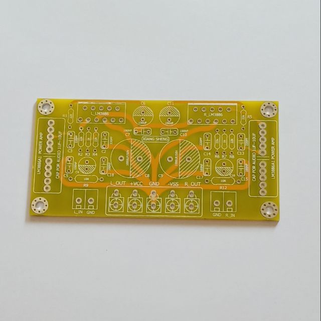 LM3886 PCB Stereo power amplifier บอร์ดขยายเสียง ขนาด 50 x100 | Shopee