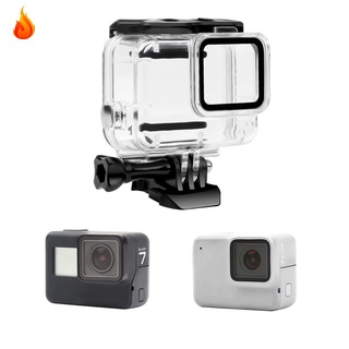 เคสกล้องดําน้ํา กันน้ํา สําหรับ Gopro Hero 7 Silver/White LQZ