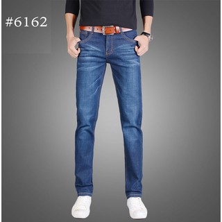 Cy.x.shopกางเกงยีนส์ผู้ชาย ขายาว เนื้อผ้าไม่หนากำลังดี ใส่สบาย ราคาถูกสุดๆ กางเกงทรงตรง มีของพร้อมส่ง #6162