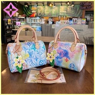 MS LV 10” 27486 กระเป๋าแบรนด์เนม กระเป๋าปั้มแบรนด์👛